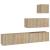 Set dulap TV, 4 piese, stejar sonoma, lemn prelucrat GartenMobel Dekor