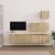 Set dulap TV, 4 piese, stejar sonoma, lemn prelucrat GartenMobel Dekor