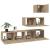 Set dulap TV, 4 piese, stejar sonoma, lemn prelucrat GartenMobel Dekor