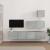 Set dulap TV, 4 piese, gri beton, lemn prelucrat GartenMobel Dekor