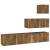 Set dulapuri TV, 4 piese, stejar fumuriu, lemn prelucrat GartenMobel Dekor