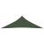 Pânză parasolar, verde închis, 3,5x3,5x4,9 m, HDPE, 160 g/m² GartenMobel Dekor