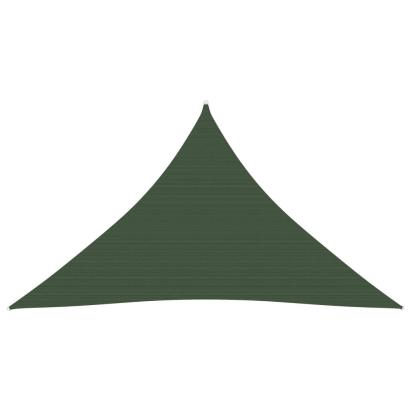 Pânză parasolar, verde închis, 3,5x3,5x4,9 m, HDPE, 160 g/m² GartenMobel Dekor