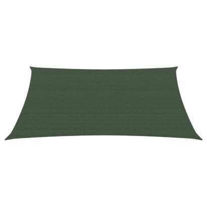 Pânză parasolar, verde închis, 3/4x3 m, HDPE, 160 g/m² GartenMobel Dekor