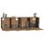 Dulapuri TV de perete 2 buc. stejar fumuriu 60x36,5x35 cm lemn GartenMobel Dekor