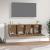 Dulapuri TV de perete 2 buc. stejar fumuriu 60x36,5x35 cm lemn GartenMobel Dekor