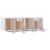 Dulapuri de perete 2 buc. alb extralucios 80x36,5x35 cm lemn GartenMobel Dekor