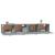 Dulapuri perete 2 buc. gri sonoma 100x36,5x35cm lemn prelucrat GartenMobel Dekor