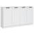 Servante, 2 piese, alb, 60x30x70 cm, lemn prelucrat GartenMobel Dekor