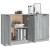 Servante, 2 piese, sonoma gri, 60x30x70 cm, lemn prelucrat GartenMobel Dekor