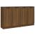 Servante, 2 buc., stejar maro, 60x30x70 cm, lemn prelucrat GartenMobel Dekor