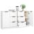 Servante, 2 buc., alb, 60x30x70 cm, lemn prelucrat GartenMobel Dekor