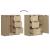 Servante, 2 buc., stejar sonoma, 60x30x70 cm, lemn prelucrat GartenMobel Dekor