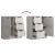 Servante, 2 buc., gri beton, 60x30x70 cm, lemn prelucrat GartenMobel Dekor