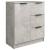 Servante, 2 buc., gri beton, 60x30x70 cm, lemn prelucrat GartenMobel Dekor