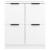 Servante, 2 piese, alb, 60x30x70 cm, lemn prelucrat GartenMobel Dekor