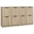 Servante, 2 piese, stejar sonoma, 60x30x70 cm, lemn prelucrat GartenMobel Dekor