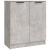 Servante, 3 piese, gri beton, lemn prelucrat GartenMobel Dekor