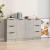 Servante, 3 piese, gri beton, lemn prelucrat GartenMobel Dekor