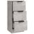 Servante, 3 piese, gri beton, lemn prelucrat GartenMobel Dekor