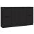 Servante, 3 piese, negru, lemn prelucrat GartenMobel Dekor
