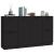 Servante, 3 piese, negru, lemn prelucrat GartenMobel Dekor