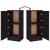 Servante, 3 piese, negru, lemn prelucrat GartenMobel Dekor