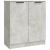 Servante, 3 piese, gri beton, lemn prelucrat GartenMobel Dekor