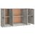 Servante, 3 piese, gri beton, lemn prelucrat GartenMobel Dekor