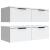 Dulapuri de perete, 2 buc., alb, 68x30x20 cm, lemn prelucrat GartenMobel Dekor