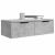 Dulapuri perete, 2 buc., gri beton, 68x30x20 cm, lemn prelucrat GartenMobel Dekor