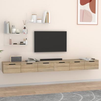 Dulapuri perete, 2 buc., sonoma, 102x30x20 cm, lemn prelucrat GartenMobel Dekor