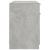 Birou cu dulap lateral, gri beton, lemn prelucrat GartenMobel Dekor
