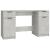 Birou cu dulap lateral, gri beton, lemn prelucrat GartenMobel Dekor