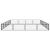 Țarc câini 20 panouri negru 100x50 cm oțel vopsit electrostatic GartenMobel Dekor