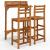 Set mobilier de bar de grădină, 3 piese, lemn masiv de acacia GartenMobel Dekor