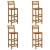 Set mobilier de bar de grădină, 5 piese, lemn masiv de acacia GartenMobel Dekor