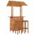 Set mobilier de bar de grădină, 3 piese, lemn masiv de acacia GartenMobel Dekor