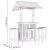 Set mobilier de bar de grădină, 5 piese, lemn masiv de acacia GartenMobel Dekor