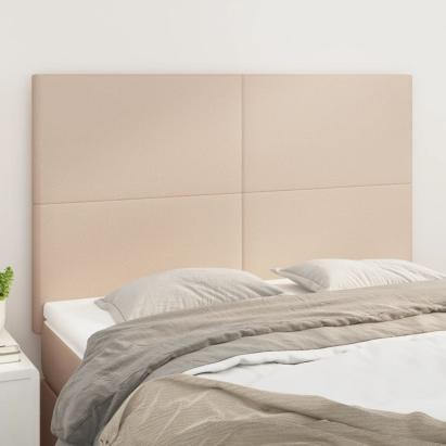 Tăblii de pat 4 buc. cappuccino 72x5x78/88 cm piele ecologică GartenMobel Dekor