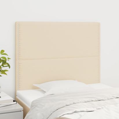 Tăblii de pat, 2 buc, crem, 90x5x78/88 cm, textil GartenMobel Dekor