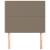 Tăblii de pat, 2 buc, gri taupe, 100x5x78/88 cm, textil GartenMobel Dekor