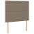 Tăblii de pat, 2 buc, gri taupe, 100x5x78/88 cm, textil GartenMobel Dekor