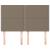 Tăblii de pat, 4 buc, gri taupe, 72x5x78/88 cm, textil GartenMobel Dekor