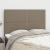 Tăblii de pat, 4 buc, gri taupe, 72x5x78/88 cm, textil GartenMobel Dekor