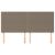 Tăblii de pat, 4 buc, gri taupe, 90x5x78/88 cm, textil GartenMobel Dekor