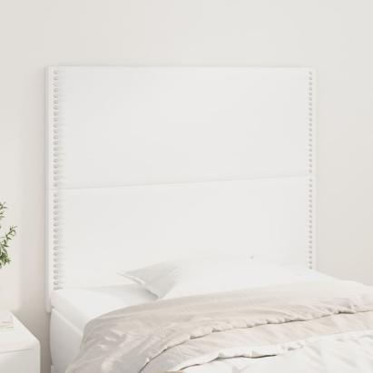 Tăblii de pat, 2 buc, alb, 100x5x78/88 cm, piele ecologică GartenMobel Dekor