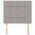 Tăblii de pat, 2 buc, gri deschis, 90x5x78/88 cm, textil GartenMobel Dekor
