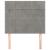 Tăblii de pat, 2 buc, gri deschis, 80x5x78/88 cm, catifea GartenMobel Dekor
