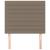 Tăblii de pat, 2 buc, gri taupe, 100x5x78/88 cm, textil GartenMobel Dekor